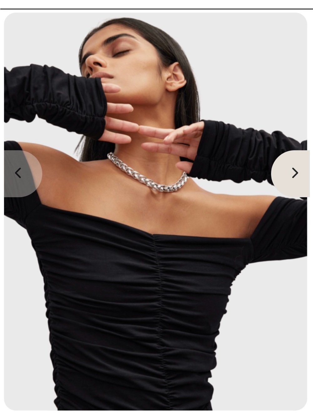 Róhe Anneli Ruched Off-The-Shoulder Top
